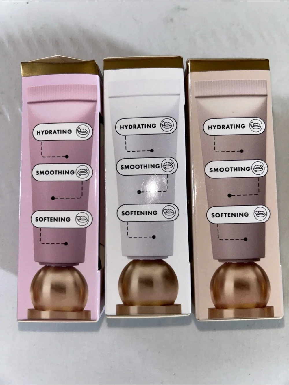3x TRULY Hydrating Lip Gloss Set - Glazed Donut, CoCo Cloud & Vanilla Baby